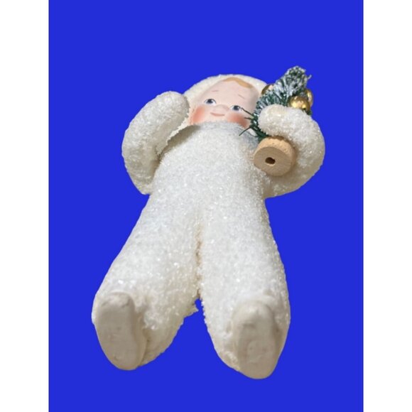 Dept 56 Snow Angels Child Holding Christmas Tree Ornament - Picture 9 of 14